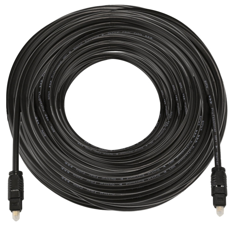EMK 25m OD4.0mm Toslink Macho a Macho Cable de Audio Óptico Digital, Length: 25m