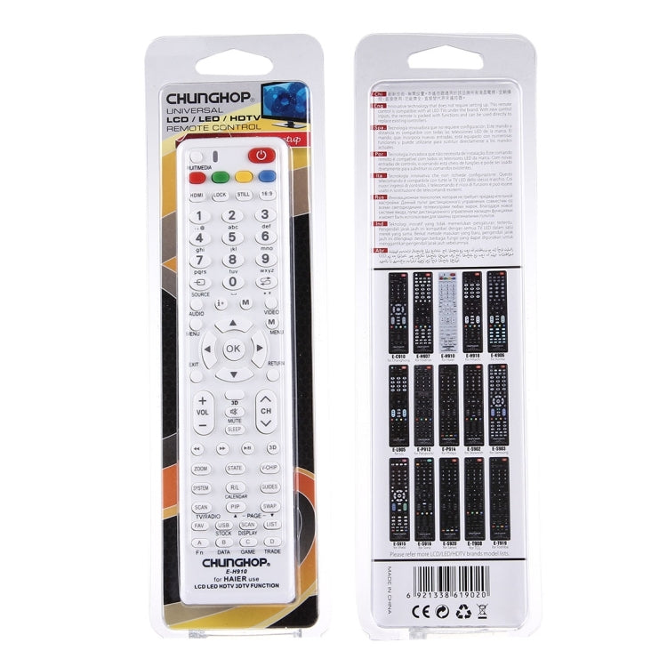 CHUNGHOP E-H910 Mando a distancia universal para HAIER LED LCD HDTV 3DTV, for HAIER TV