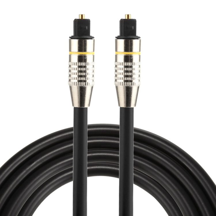 Cable de audio óptico digital macho a macho Toslink con cabeza de metal niquelado OD6.0mm de 1,5 m, Length: 1.5m