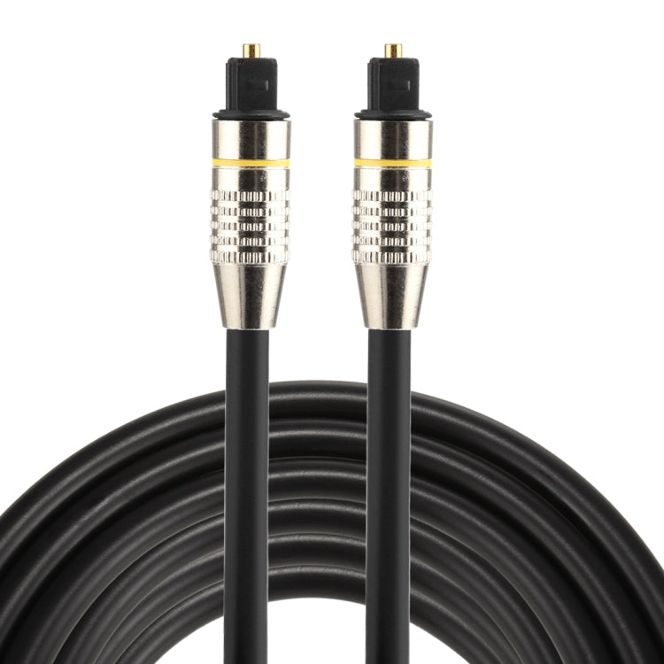 3m OD6.0mm Cabeza de metal niquelada Toslink macho a macho Cable de audio óptico digital, Length: 3m