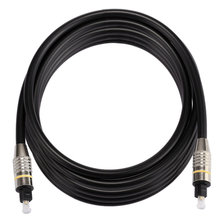 3m OD6.0mm Cabeza de metal niquelada Toslink macho a macho Cable de audio óptico digital, Length: 3m