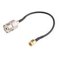 Cable adaptador RG174 UHF hembra a SMA macho de 15 cm, UHF Female to SMA Male