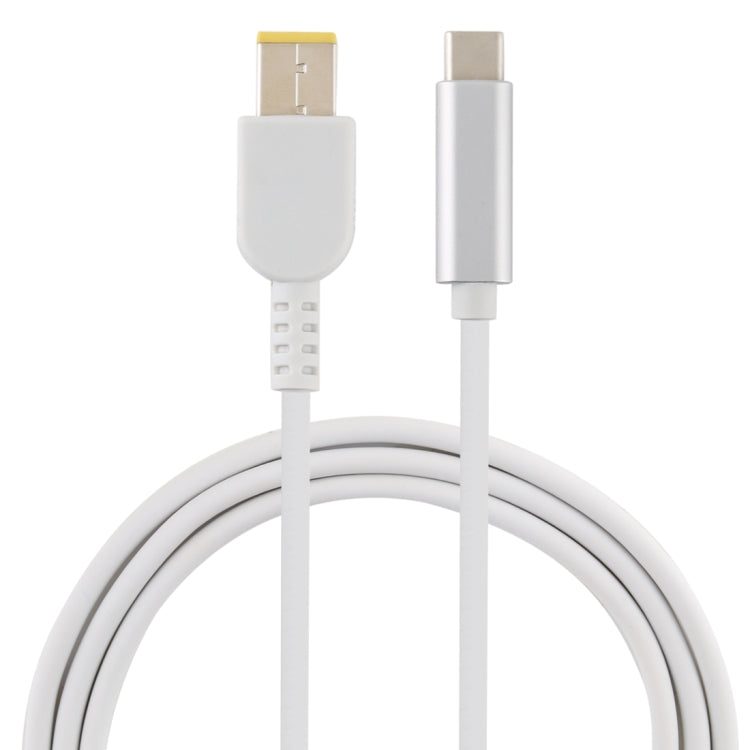 Cable de carga de alimentación para computadora portátil USB-C / Type-C a Big Square macho para Lenovo, longitud del cable: aproximadamente 1,5 m