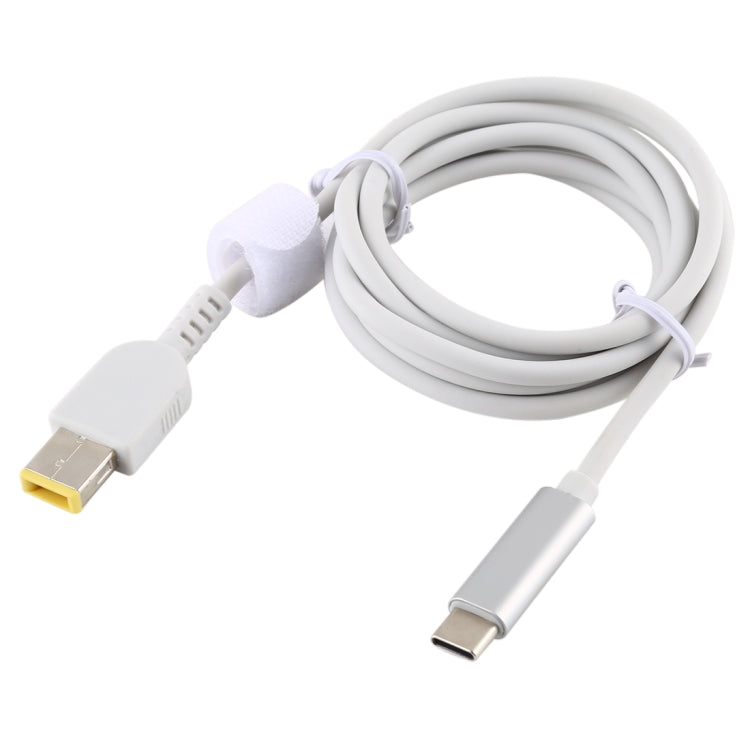 Cable de carga de alimentación para computadora portátil USB-C / Type-C a Big Square macho para Lenovo, longitud del cable: aproximadamente 1,5 m