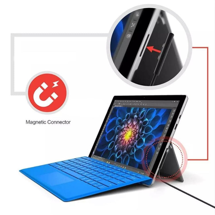 Cable de carga de alimentación para computadora portátil macho magnético USB-C / Type-C a 6 pines para Microsoft Surface Pro 7/6/5, longitud del cable: aproximadamente 1,5 m, for Microsoft Surface Pro 7 / 6 / 5
