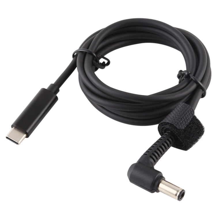 Cable de carga de alimentación para computadora portátil USB-C / Type-C a 6,0 x 0,6 mm para Asus, longitud del cable: aproximadamente 1,5 m