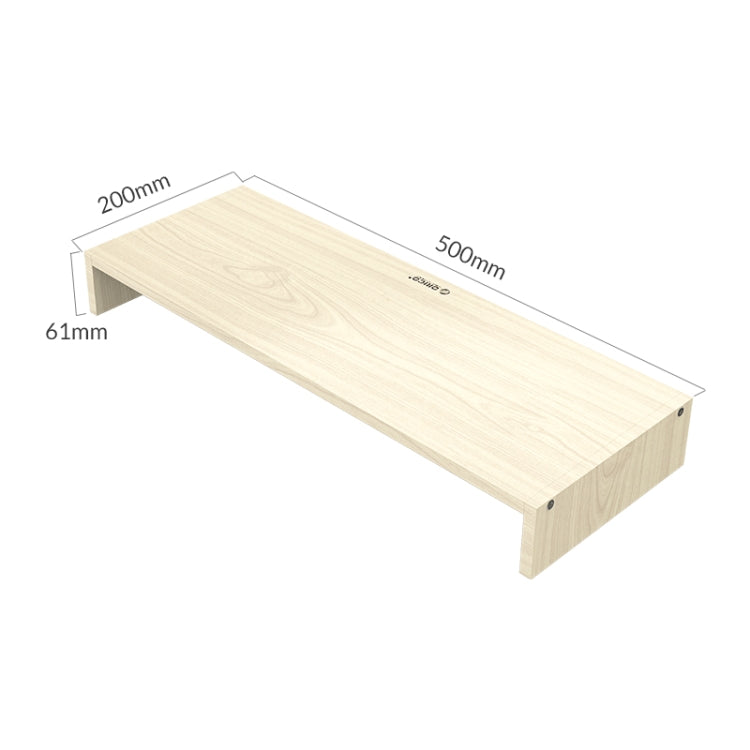 ORICO MSR-01-WD-BP Soporte para monitor de computadora de grano de madera, tamaño: 50 x 20 x 6,1 cm, Size: 50 x 20 x 6.1cm