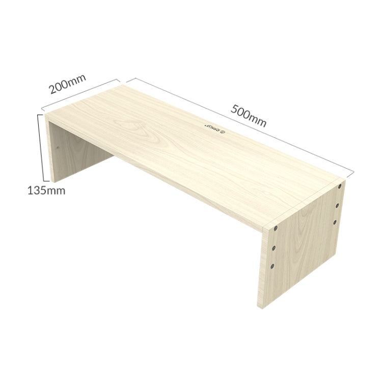 ORICO MSR-02-WD-BP Soporte para monitor de computadora de grano de madera, tamaño: 50 x 20 x 13,5 cm, Size: 50 x 20 x 13.5cm