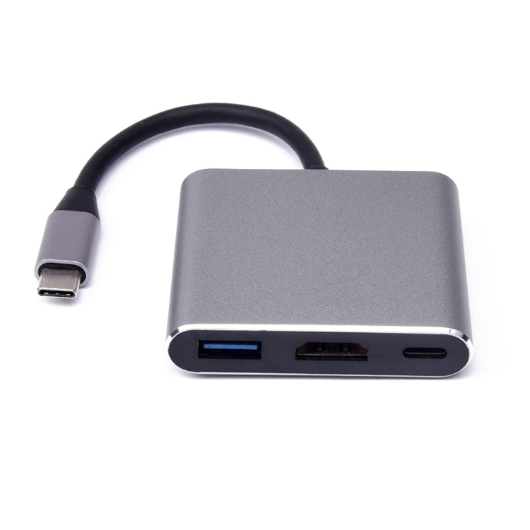 V125 UCB-C / Type-C Macho a PD + HDMI + USB 3.0 Hembra Convertidor 3 en 1, 3 in 1