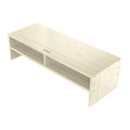 ORICO MSR-04-WD-BP Soporte para monitor de computadora de veta de madera de 2 capas con partición, tamaño: 50 x 20 x 13,5 cm, 2-layer with Partition, Size: 50 x 20 x 13.5cm