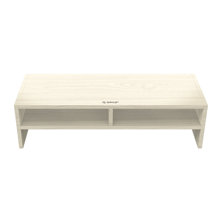 ORICO MSR-04-WD-BP Soporte para monitor de computadora de veta de madera de 2 capas con partición, tamaño: 50 x 20 x 13,5 cm, 2-layer with Partition, Size: 50 x 20 x 13.5cm