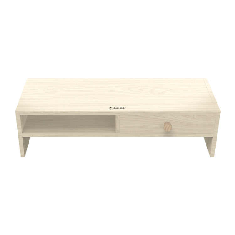 ORICO MSR-05-WD-BP Soporte para monitor de computadora de veta de madera de 2 capas con cajón, tamaño: 50 x 20 x 13,5 cm, 2-layer with Drawer, Size: 50 x 20 x 13.5cm