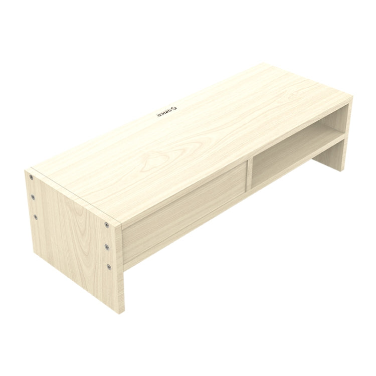 ORICO MSR-05-WD-BP Soporte para monitor de computadora de veta de madera de 2 capas con cajón, tamaño: 50 x 20 x 13,5 cm, 2-layer with Drawer, Size: 50 x 20 x 13.5cm