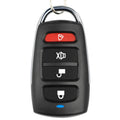 Control remoto inalámbrico de copia de 433MHZ, Control remoto de código de copia de puerta de garaje de cuatro botones de Metal