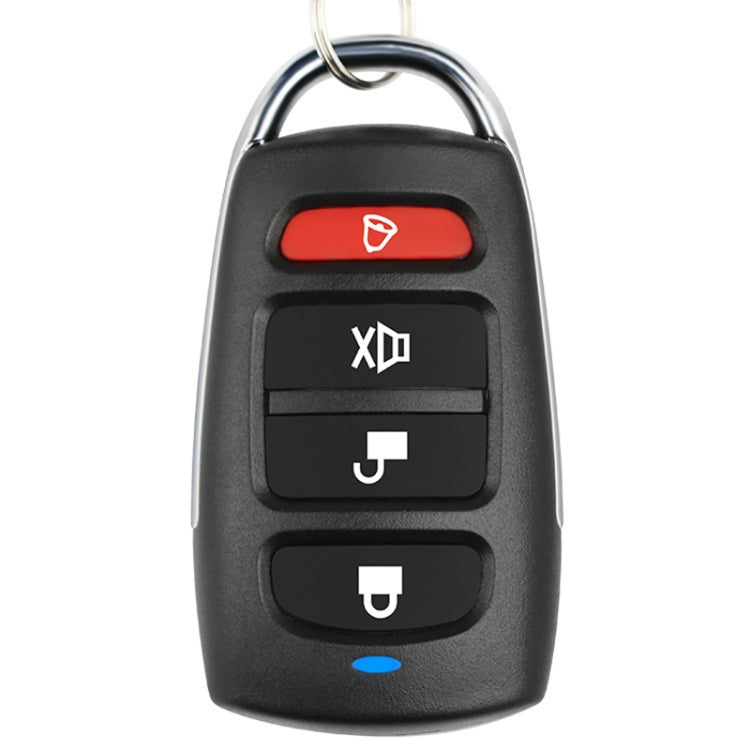 Control remoto inalámbrico de copia de 433MHZ, Control remoto de código de copia de puerta de garaje de cuatro botones de Metal