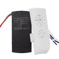 Kit de Control remoto de lámpara de ventilador de techo Universal, temporizador de 85-265V, interruptor de Control inalámbrico, receptor transmisor de velocidad del viento ajustado