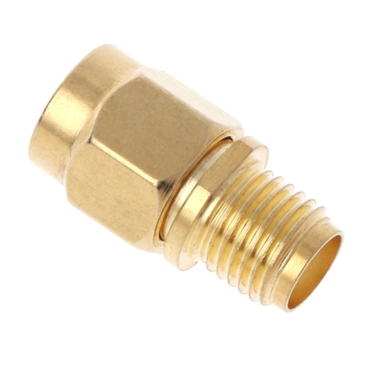 Adaptador recto RP-SMA macho a SMA hembra chapado en oro, Straight RP-SMA Male to SMA Female