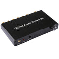 Convertidor Decodificador de Audio Digital de 2 Canales con Toslink Óptico SPDIF Coaxial para Cine en Casa/PS4/PS3/XBOX360, Control de Volumen de Soporte, AC-3, DTS