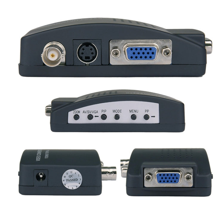 HOWEI HW-2404 Convertidor de vídeo BNC/S-Video a VGA