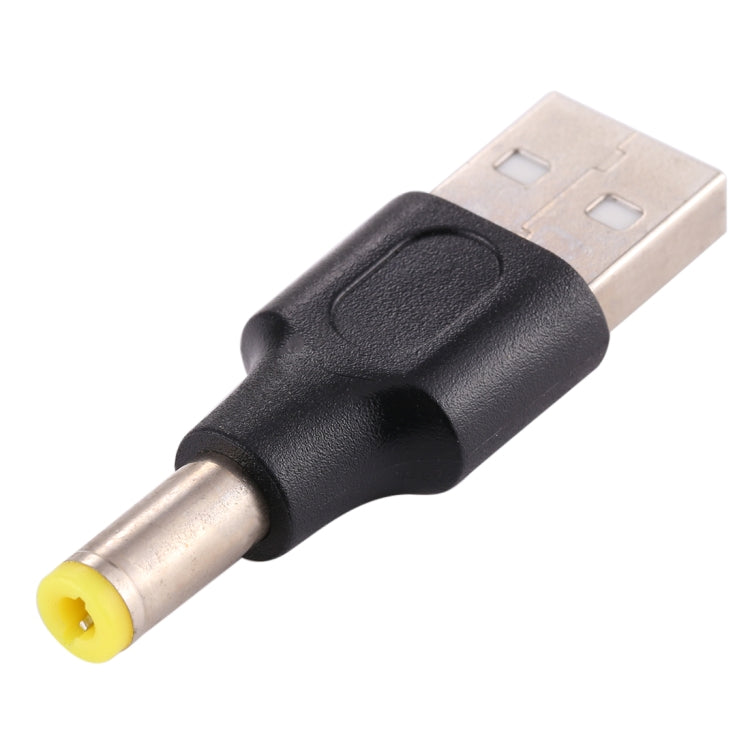 10 Uds. Conector de clavija de alimentación CC macho a USB 2,0 macho de 5,5x2,5mm, 5.5 x 2.5mm