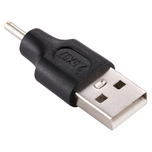 10 Uds. Conector de clavija de alimentación CC macho a USB 2,0 macho de 2,5x0,7mm, 2.5 x 0.7mm