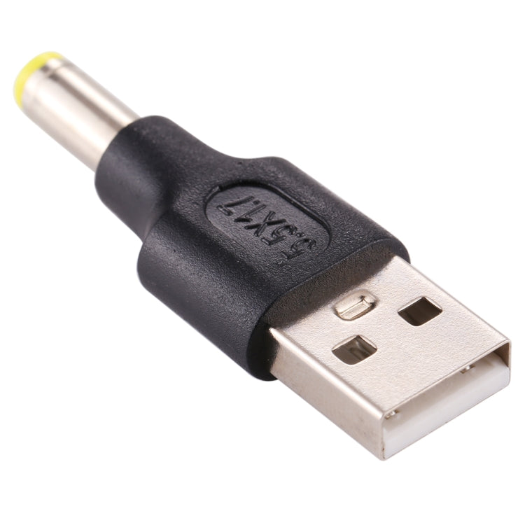 10 Uds. Conector de clavija de alimentación CC macho a USB 2,0 macho de 5,5x1,7mm, 5.5 x 1.7mm
