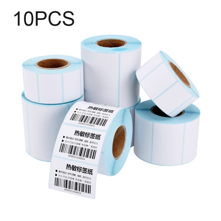 10 piezas 60 mm x 40 mm 700 hojas de papel de etiqueta de código de barras térmico autoadhesivo, 60x40mmx700 sheets