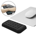 Alfombrilla de ratón de espuma viscoelástica con reposamuñecas para teclado mecánico, tamaño: una sola mano (negro), Size : Single Hand