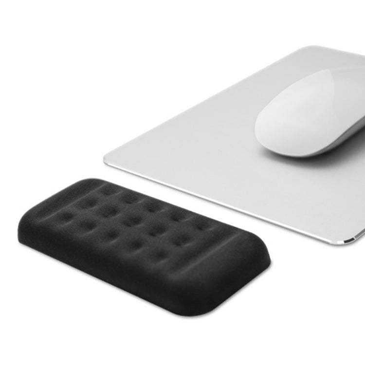 Alfombrilla de ratón de espuma viscoelástica con reposamuñecas para teclado mecánico, tamaño: una sola mano (negro), Size : Single Hand