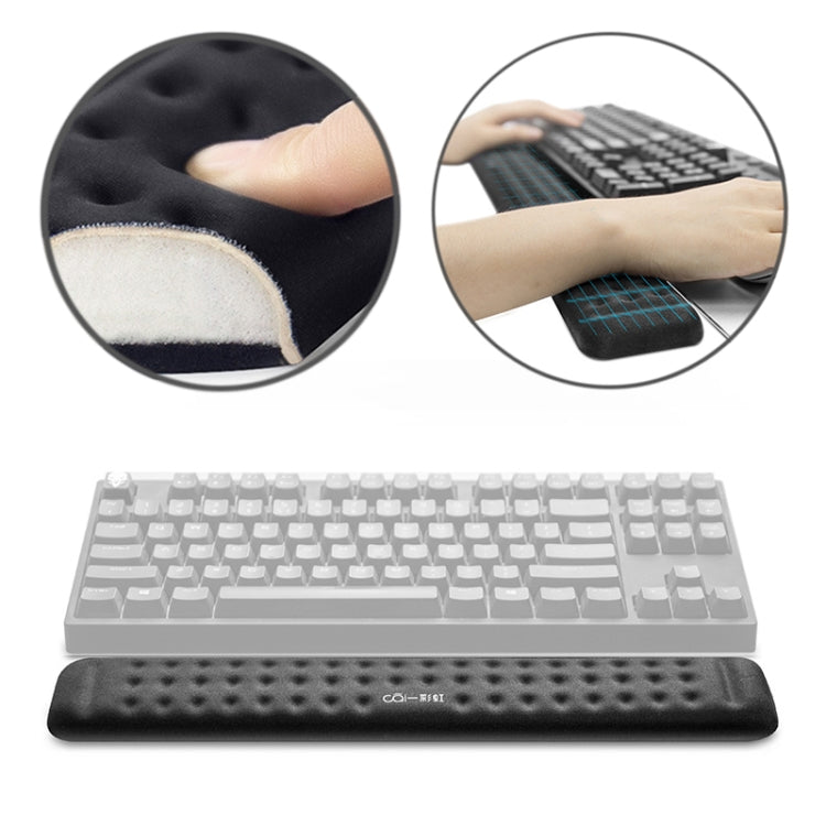 Alfombrilla de ratón de espuma viscoelástica con reposamuñecas para teclado mecánico, tamaño: M, Size : M