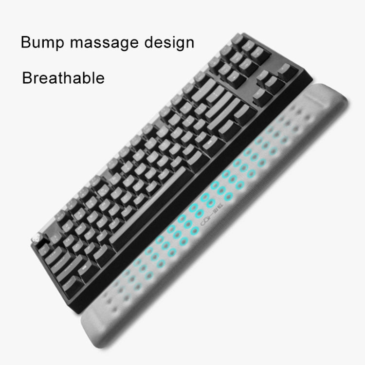 Alfombrilla de ratón de espuma viscoelástica con reposamuñecas para teclado mecánico, tamaño: M, Size : M