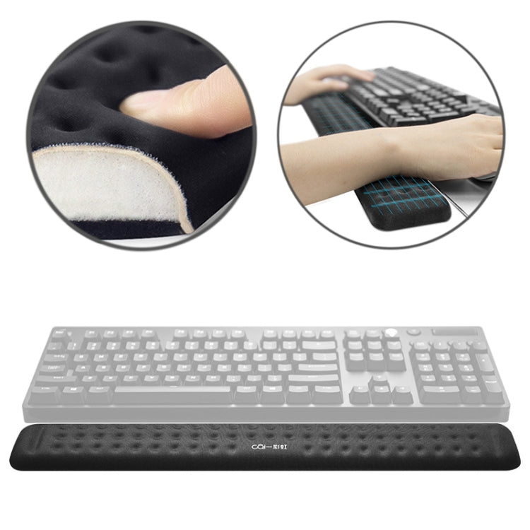 Alfombrilla de ratón de espuma viscoelástica con reposamuñecas para teclado mecánico, tamaño: L, Size : L