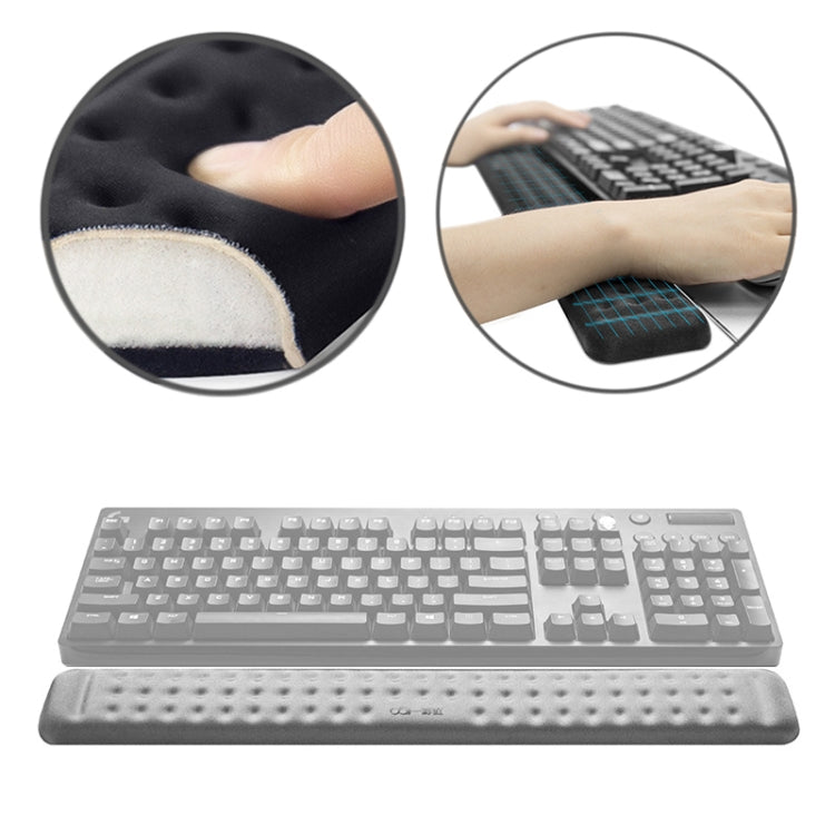 Alfombrilla de ratón de espuma viscoelástica con reposamuñecas para teclado mecánico, tamaño: L, Size : L
