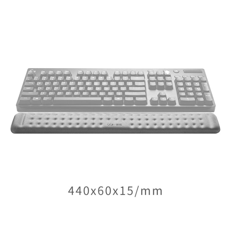 Alfombrilla de ratón de espuma viscoelástica con reposamuñecas para teclado mecánico, tamaño: L, Size : L