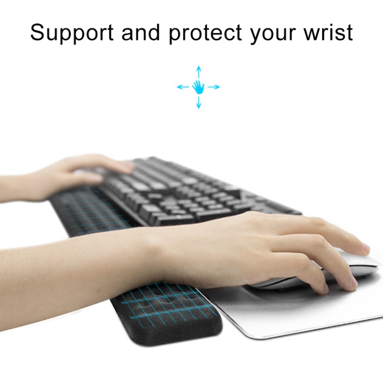 Alfombrilla de ratón de espuma viscoelástica con reposamuñecas para teclado mecánico, tamaño: L, Size : L