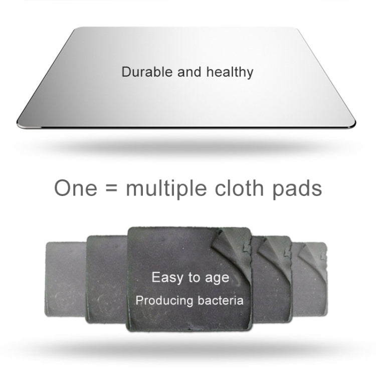 Alfombrilla de ratón de escritorio antideslizante de doble cara de aleación de aluminio con forma de círculo, Circle Shape