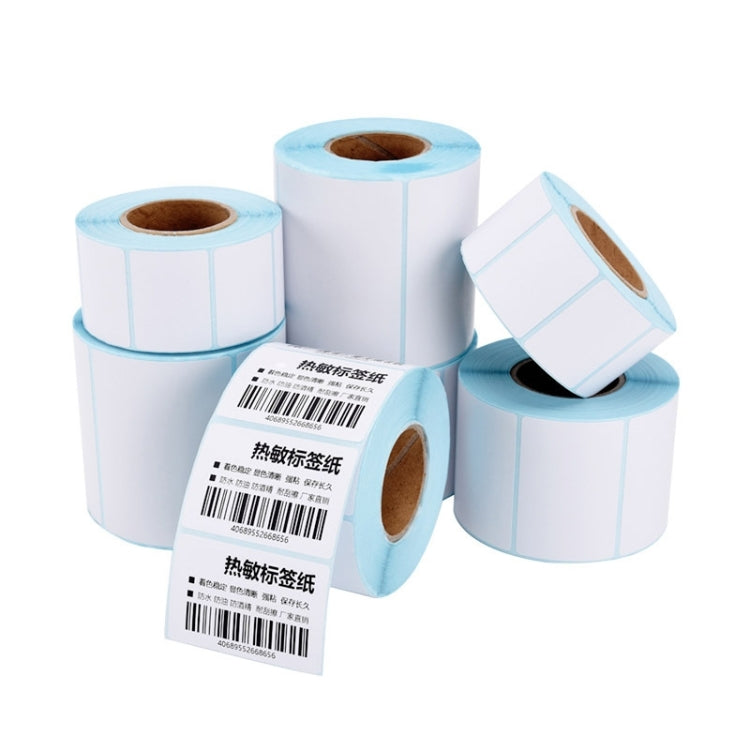10 PCS 40x20x1500 Papel de etiqueta de código de barras térmico autoadhesivo, 40x20x1500