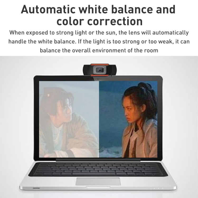 Cámara USB con cámara web de enfoque manual 720P con micrófono