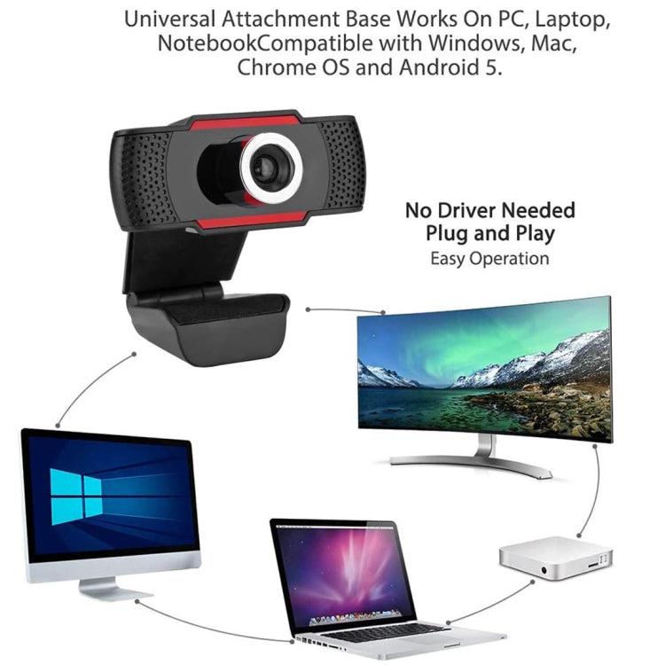 Cámara web USB A720 720P con micrófono, 720P