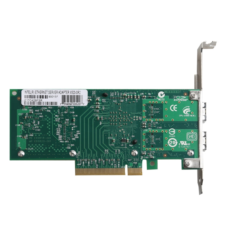 TXA037 Intel 82599 puerto SFP dual PCI Express FCoE PCIe x8 10 Gigabit Ethernet adaptador de tarjeta LAN óptica de red, XXA037