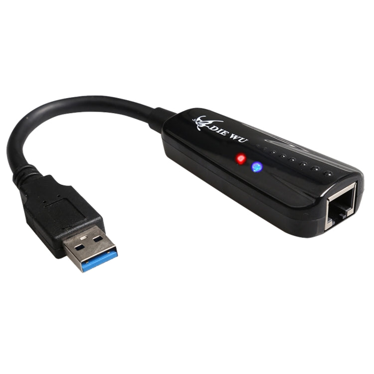 DIE WU TXA042 Realtek 8153 USB 3.0 a Gigabit Ethernet RJ45 LAN 10/100/1000Mbps Adaptador de tarjeta de red, TXA042
