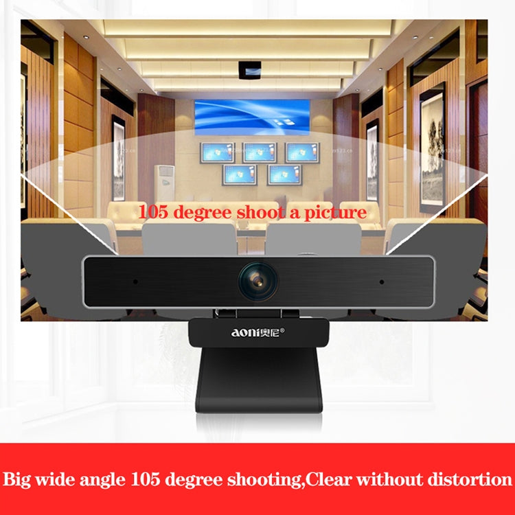Cámara de computadora inteligente empresarial aoni C90 1080P HD con micrófono, C90
