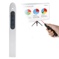 XM930 Bolígrafo láser inalámbrico de 2,4 GHz para pasar páginas de PowerPoint Bolígrafo de proyección de presentación inalámbrico multimedia con receptor USB, compatible con recordatorio de batería baja, distancia de control remoto: 100 m, 100m White  ...