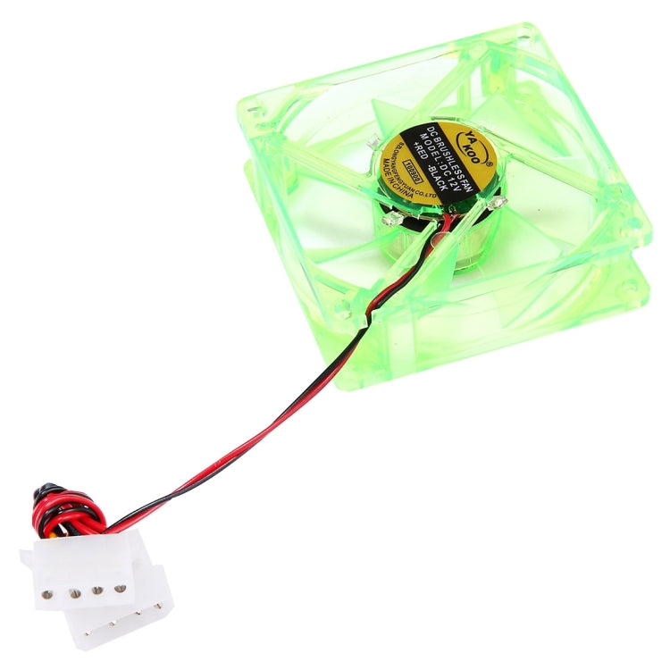 8025 Ventilador de enfriamiento del refrigerador de la caja de la computadora DC 12V 0.18A de 4 pines con luz LED, entrega de color aleatorio, tamaño: 80x80x25 mm, 8025 Red, 8025 Blue, 8025 Green, 8025 Dark Blue
