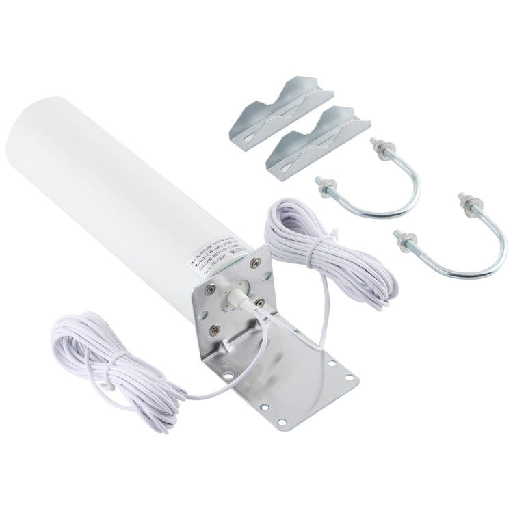 Antena de barril externa Omni 4G LTE WiFi 12DBi con SMA macho, SMA