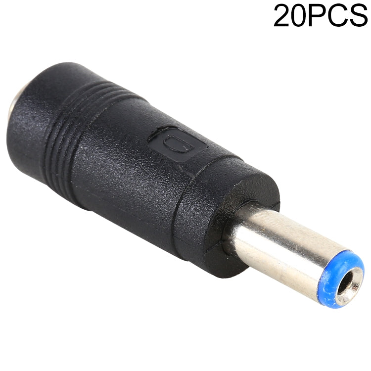 20 piezas de 5,5 x 2,1 mm CC hembra a 5,5 x 2,5 mm CC macho punta de enchufe de alimentación