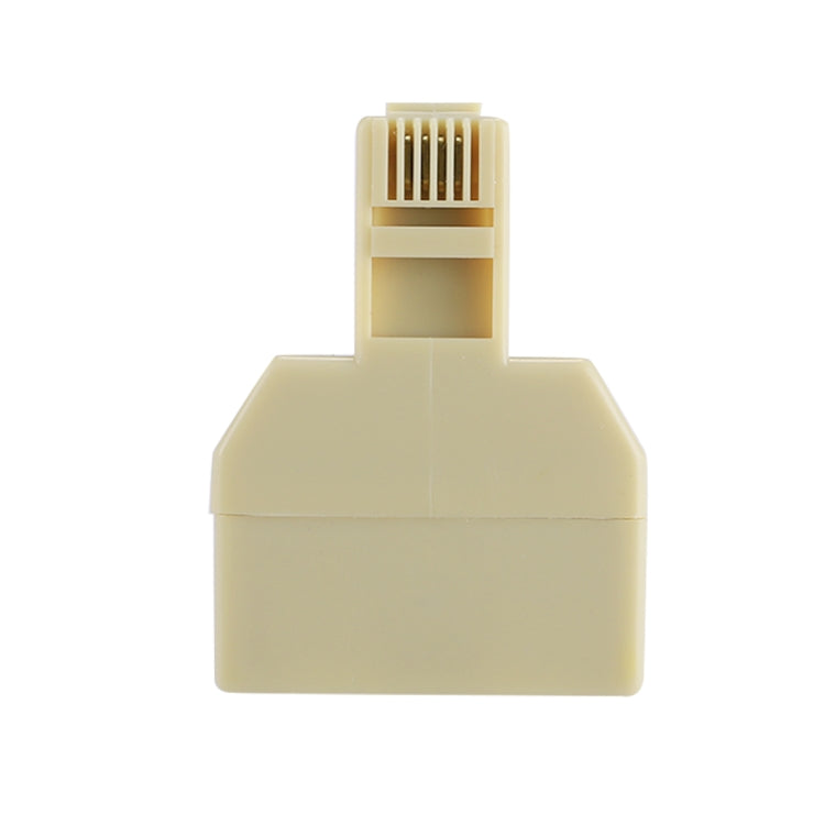 Adaptador de conector extensor de cable de extensión de teléfono de escritorio de puertos duales RJ11, 2 RJ11 Female to RJ11 Male