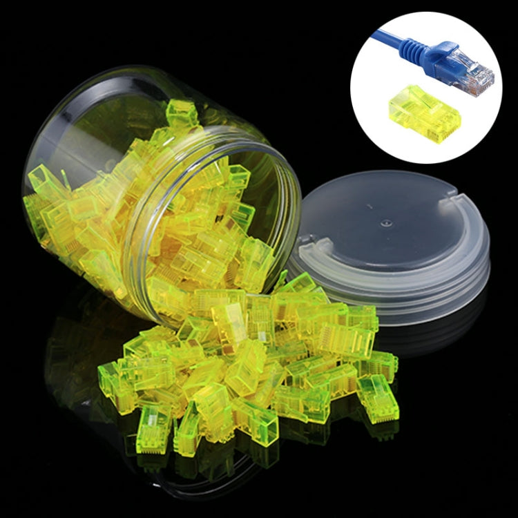 Conector Modular Anpwoo Amp01 RJ45 de 100 piezas, 100 PCS (Yellow), 100 PCS (Blue), 100 PCS (Orange)