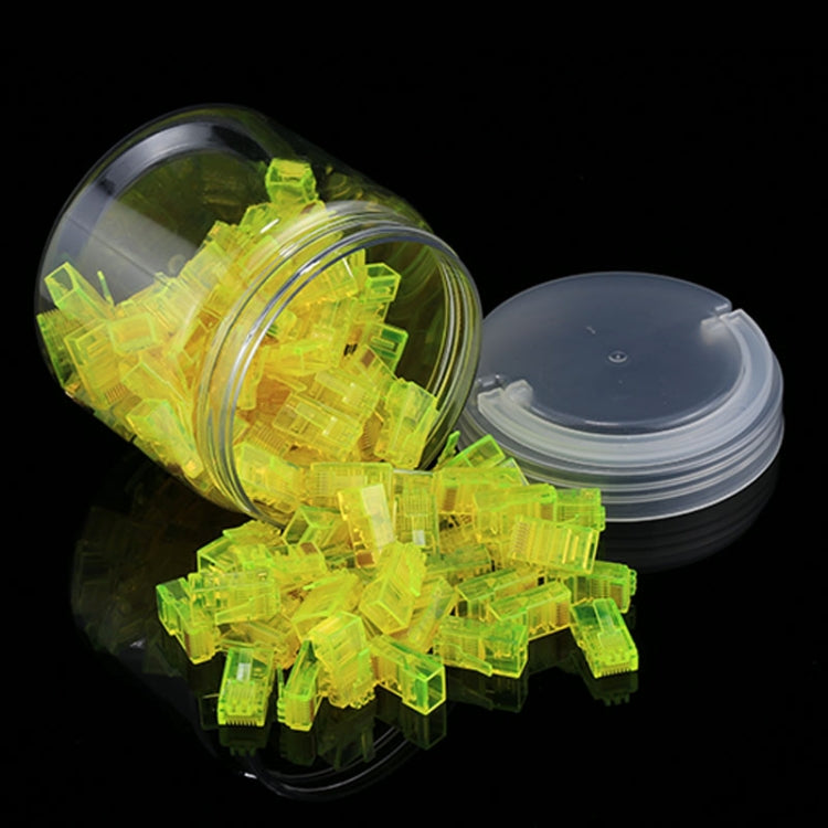 Conector Modular Anpwoo Amp01 RJ45 de 100 piezas, 100 PCS (Yellow), 100 PCS (Blue), 100 PCS (Orange)