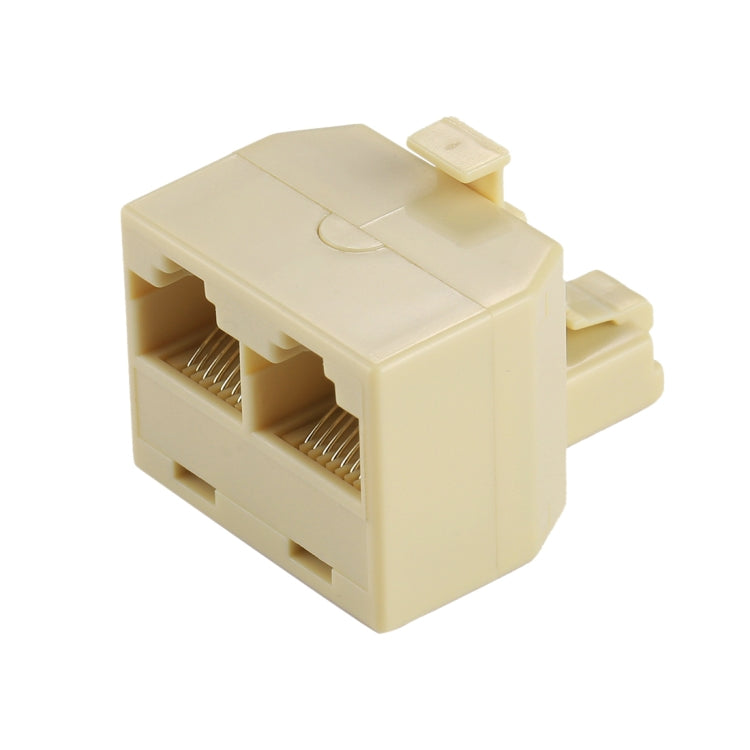 Adaptador de red de conector LAN Ethernet de puertos duales RJ45, 2 RJ45 Female to RJ45 Male